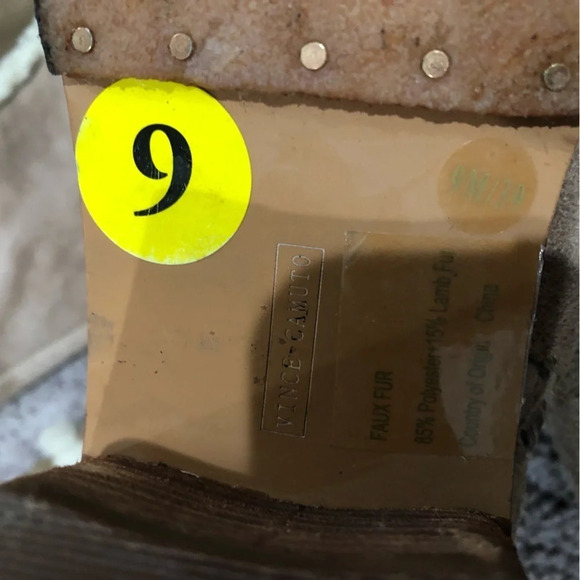 2 Vince Camuto VP Shianne tan over the knee suede boots Size 9 - Picture 7 of 8